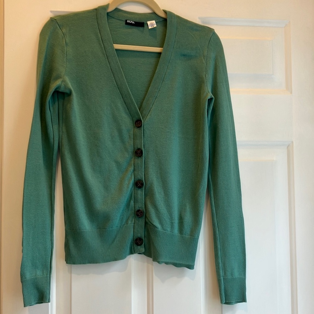 BDG XS Green Cardigan sweater 100% cotton